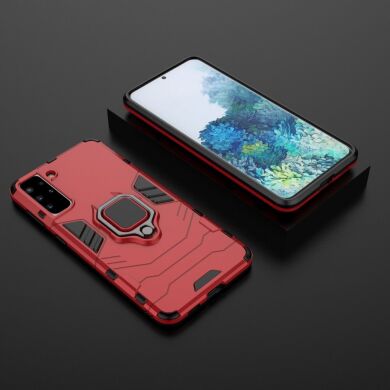 Защитный чехол Deexe Hybrid Case для Samsung Galaxy S21 Plus - Red
