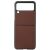 Защитный чехол Deexe Leather Case для Samsung Galaxy Flip 3 - Brown