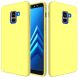 Защитный чехол Deexe Silicone Case для Samsung Galaxy A8+ (A730) - Yellow. Фото 2 из 6