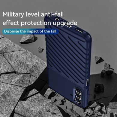 Защитный чехол Deexe Thunder Series для Samsung Galaxy A13 5G (A136) / A04s (A047) - Blue