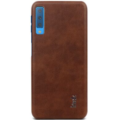 Защитный чехол IMAK Leather Series для Samsung Galaxy A7 2018 (A750) - Brown