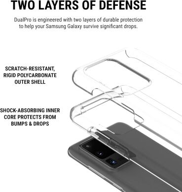 Защитный чехол Incipio Dualpro для Samsung Galaxy S20 Ultra (G988) - Transparent