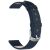 Ремешок Deexe Leather Strap для часов с шириной крепления 18 мм - Dark Blue