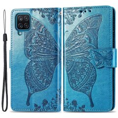 Чехол UniCase Butterfly Pattern для Samsung Galaxy M53 (M536) - Blue