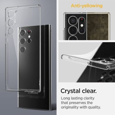 Защитный чехол Spigen (SGP) Liquid Crystal для Samsung Galaxy S22 Ultra (S908) - Crystal Clear
