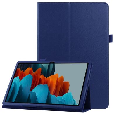 Чохол Deexe Folder Style для Samsung Galaxy Tab S7 Plus (T970/975) / S8 Plus (T800/806) - Dark Blue