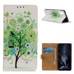 Чехол Deexe Life Style Wallet для Samsung Galaxy A02 (A022) - Green Tree