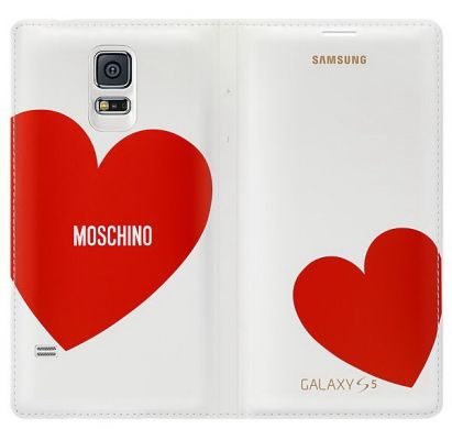 Чехол Flip Wallet Craft Style для Samsung Galaxy S5 (G900) EF-WG900R - Heart Pattern