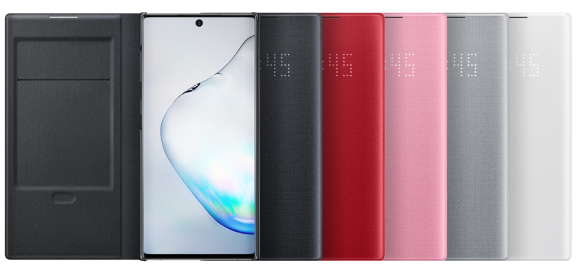 Чехол-книжка LED View Cover для Samsung Galaxy Note 10 (N970) EF-NN970PPEGRU - Pink