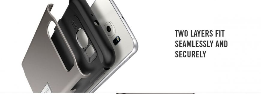 Чехол SGP Slim Armor для Samsung Galaxy S6 (G920) - Dark Gray