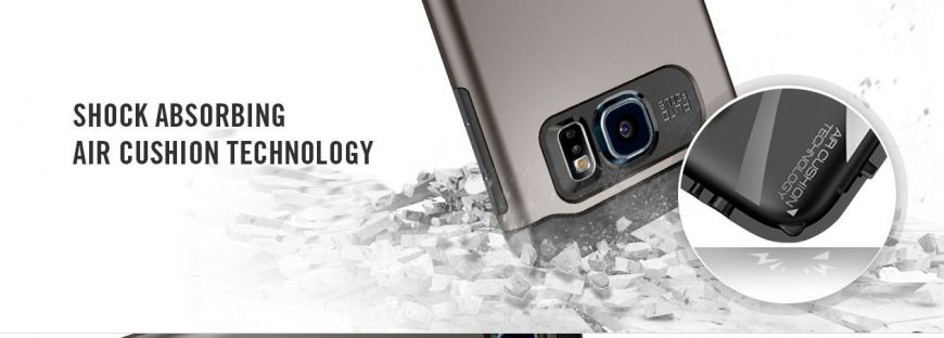 Чехол SGP Slim Armor для Samsung Galaxy S6 (G920) - Dark Gray