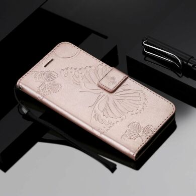 Чехол UniCase Butterfly Pattern для Samsung Galaxy A51 (А515) - Rose Gold