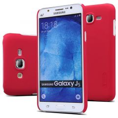 Пластиковая накладка NILLKIN Frosted Shield для Samsung Galaxy J5 (J500) + пленка - Red