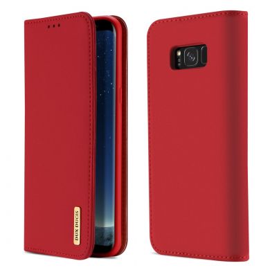 Кожаный чехол DUX DUCIS Wish Series для Samsung Galaxy S8 Plus (G955) - Red