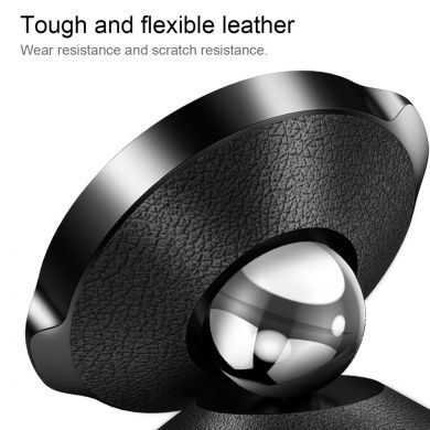 Магнітний тримач в автомобіль BASEUS Premium 360 Genuine Leather