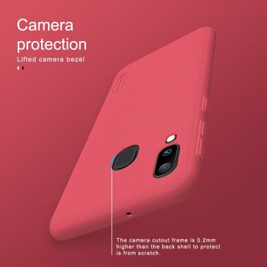 Пластиковый чехол NILLKIN Frosted Shield для Samsung Galaxy A20e - Red