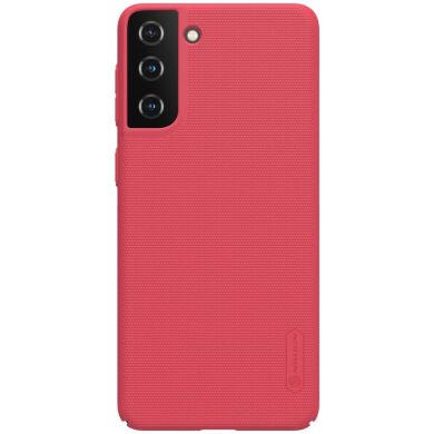 Пластиковый чехол NILLKIN Frosted Shield для Samsung Galaxy S21 Plus - Red
