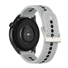 Ремешок Deexe Sport Style для часов с шириной крепления 22 мм - Black / Grey