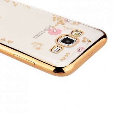 Силиконовый (TPU) чехол Deexe Shiny Cover для Samsung Galaxy J3 2016 (J320) - Gold