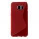 Силиконовая накладка Deexe S Line для Samsung Galaxy S7 edge (G935) - Red. Фото 2 из 5