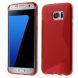Силиконовая накладка Deexe S Line для Samsung Galaxy S7 edge (G935) - Red. Фото 1 из 5
