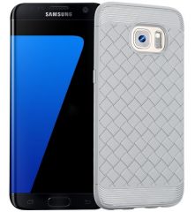 Силиконовый чехол UniCase Weaving Pattern для Samsung Galaxy S7 Edge (G935) - Gray