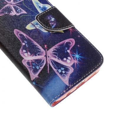 Чехол-книжка Deexe Color Wallet для Samsung Galaxy S7 edge (G935) - Butterfly Pattern