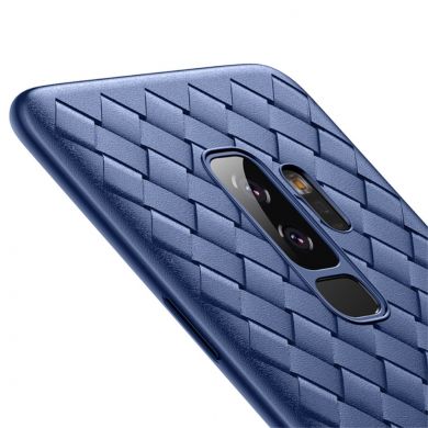 Силиконовый чехол BASEUS Woven Texture для Samsung Galaxy S9+ (G965) - Blue