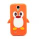 Силиконовая накладка Deexe Penguin Series для Samsung Galaxy S4 (i9500) - Orange. Фото 2 из 6