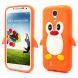 Силиконовая накладка Deexe Penguin Series для Samsung Galaxy S4 (i9500) - Orange. Фото 1 из 6