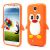 Силиконовая накладка Deexe Penguin Series для Samsung Galaxy S4 (i9500) - Orange