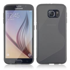 Силиконовая накладка Deexe S Line для Samsung Galaxy S6 (G920) - Gray