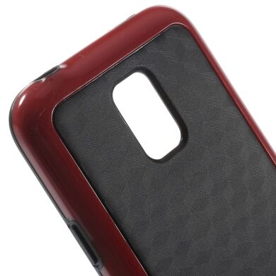 Силиконовая накладка Dexee Cube Pattern для Samsung Galaxy S5 mini - Red
