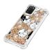 Силиконовая (TPU) накладка Deexe Fashion Glitter для Samsung Galaxy A03s (A037) - Back/White Puppy. Фото 4 из 7