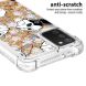 Силиконовая (TPU) накладка Deexe Fashion Glitter для Samsung Galaxy A03s (A037) - Cherry Blossom. Фото 6 из 7