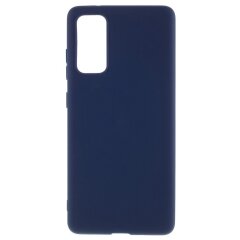 Силиконовый (TPU) чехол Deexe Matte Case для Samsung Galaxy S20 FE (G780) - Dark Blue