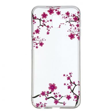 Силиконовый (TPU) чехол Deexe Pretty Glossy для Samsung Galaxy J6+ (J610) - Plum Blossom