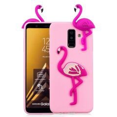 Силиконовый (TPU) чехол UniCase 3D Cartoon Pattern для Samsung Galaxy A6+ 2018 (A605) - Flamingo