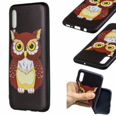 Силиконовый (TPU) чехол UniCase Color Style для Samsung Galaxy A70 (A705) - Lovely Owl