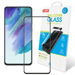 Защитное стекло Global Full Glue для Samsung Galaxy S21 FE (G990) - Black