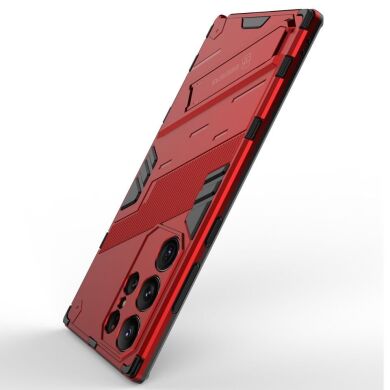 Захисний чохол Deexe Bibercas для Samsung Galaxy S23 Ultra - Red