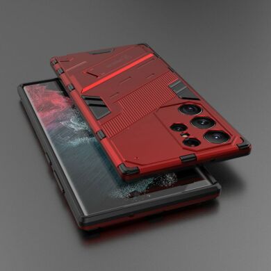 Защитный чехол Deexe Bibercas для Samsung Galaxy S23 Ultra - Red