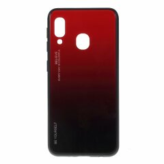 Защитный чехол Deexe Gradient Color для Samsung Galaxy A40 (А405) - Red / Black