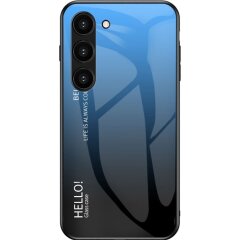 Захисний чохол Deexe Gradient Color для Samsung Galaxy S23 - Black / Blue
