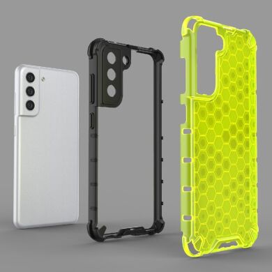 Защитный чехол Deexe Honeycomb Series для Samsung Galaxy S21 FE (G990) - Green