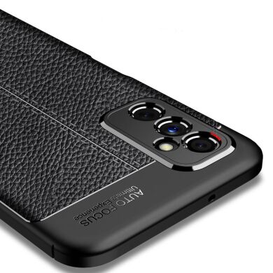 Защитный чехол Deexe Leather Cover для Samsung Galaxy M52 (M526) - Black