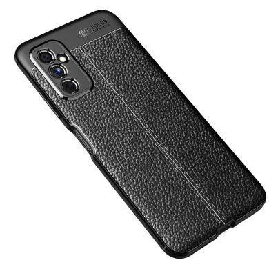 Защитный чехол Deexe Leather Cover для Samsung Galaxy M52 (M526) - Black