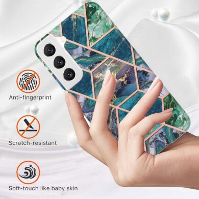 Защитный чехол Deexe Marble Pattern для Samsung Galaxy S23 - Dark Purple