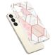 Защитный чехол Deexe Marble Pattern для Samsung Galaxy S24 Plus - White / Pink. Фото 2 из 6
