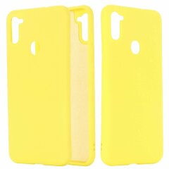 Защитный чехол Deexe Silicone Case для Samsung Galaxy A11 (A115) / Galaxy M11 (M115) - Yellow